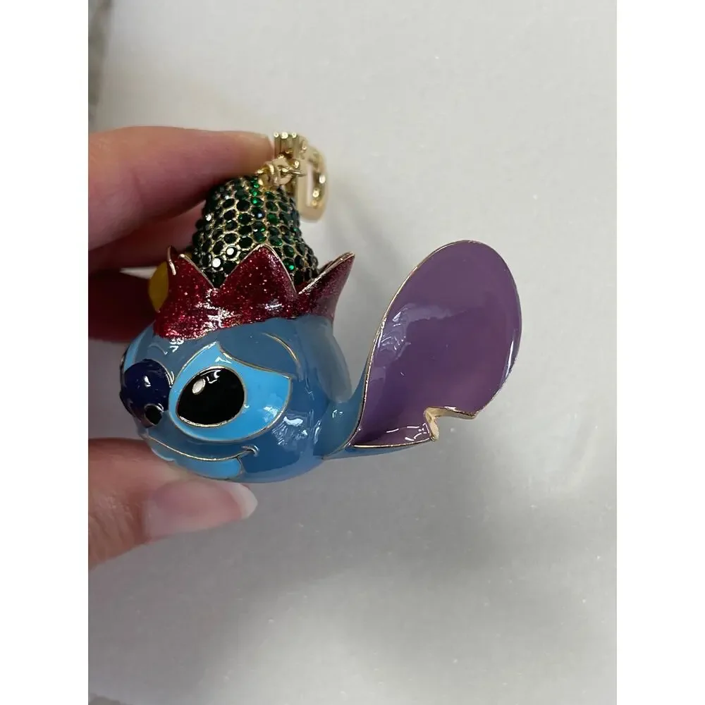 Disney BaubleBar Stitch BaubleBar Christmas Bag Charm Beaded Keychain Holiday